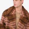 Oversize’owy płaszcz z miękkiego materiału