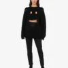 Oversize’owy sweter z rzeźbionej wełny