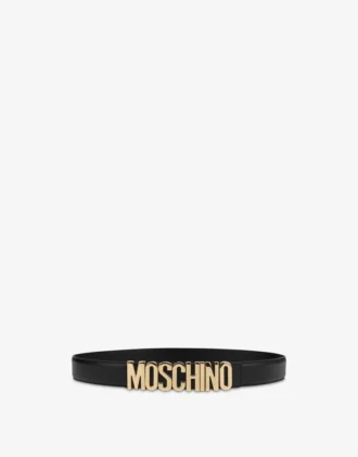 Pasek skórzany z logo