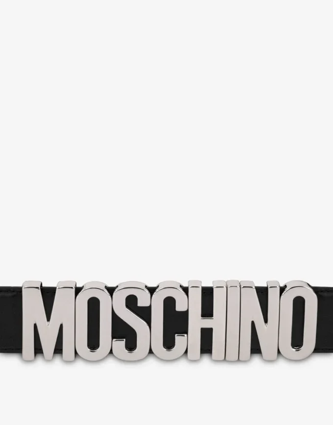 Pasek skórzany z logo