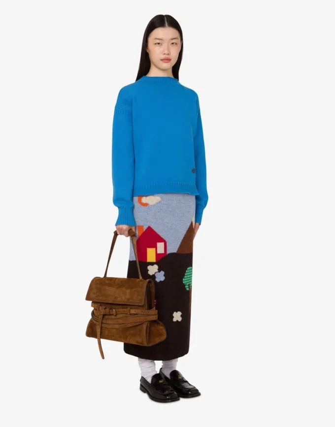 Średnia torba na ramię Moschino Tie Me