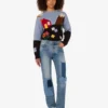 Spodnie z dżinsu w stylu patchwork Spodnie z dżinsu w stylu patchwork