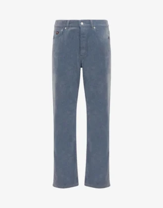 Spodnie z flokowanego denimu