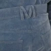 Spodnie z flokowanego denimu
