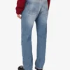 Spodnie z patchworkowego bawełnianego denimu Spodnie z patchworkowego bawełnianego denimu