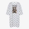 Sukienka Moschino Teddy Bear z dzianiny z bawełny organicznej Sukienka Moschino Teddy Bear z dzianiny z bawełny organicznej