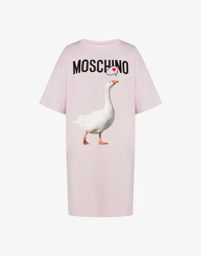 Sukienka z dzianiny z bawełny organicznej Goose