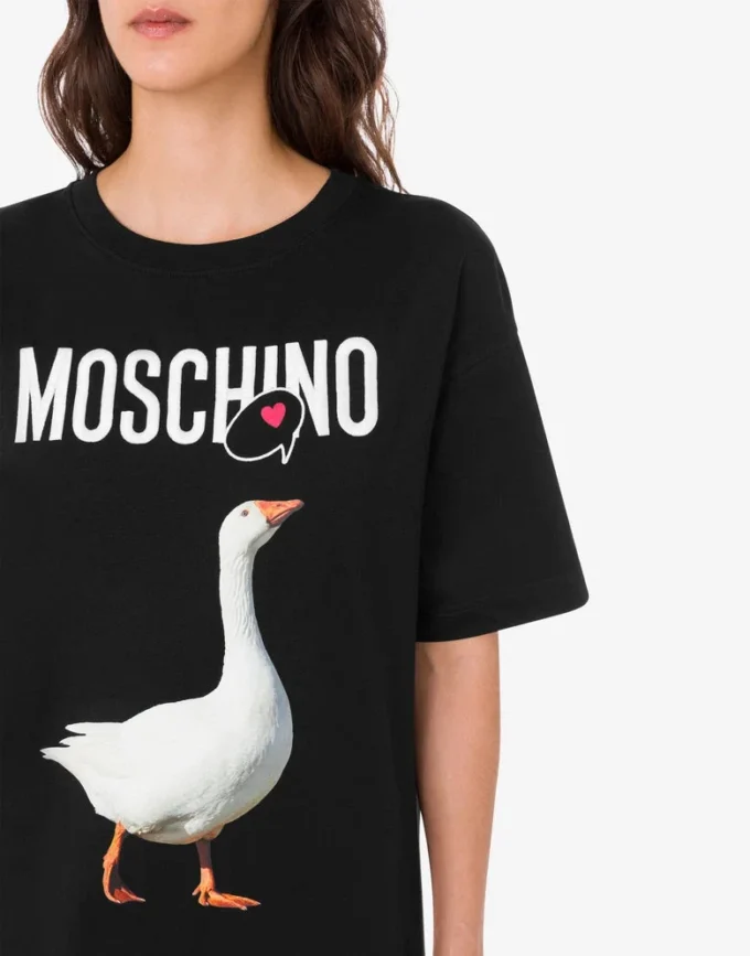 Sukienka z dzianiny z bawełny organicznej Goose