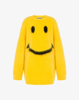 Sukienka z szczotkowanego moheru Smiley