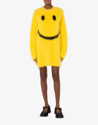Sukienka z szczotkowanego moheru Smiley