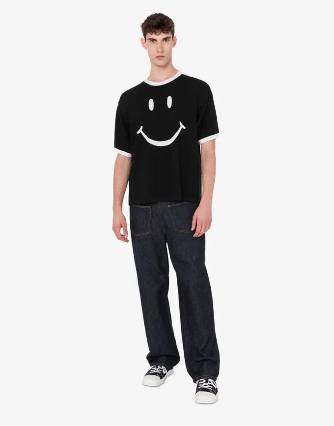 Sweter Smiley® z bardzo delikatnej wełny merynosowej Sweter Smiley® z bardzo delikatnej wełny merynosowej