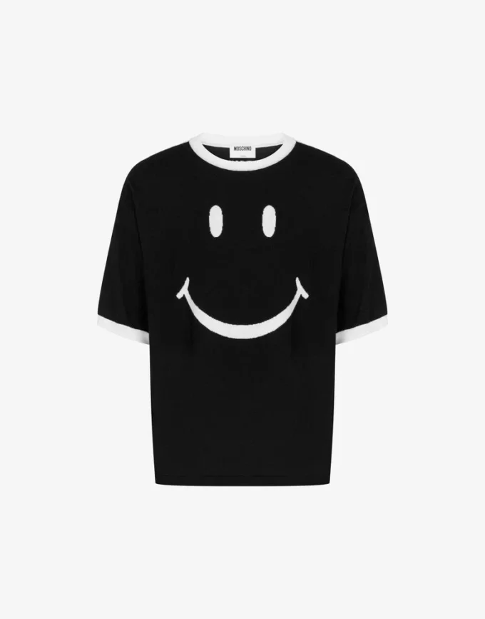 Sweter Smiley® z bardzo delikatnej wełny merynosowej Sweter Smiley® z bardzo delikatnej wełny merynosowej