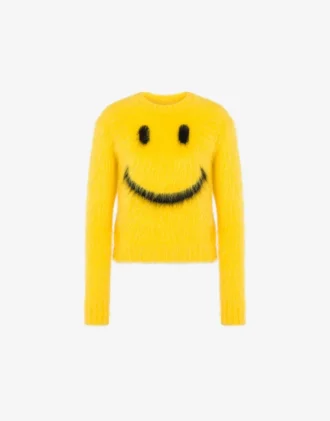 Sweter z czesanej moheru Smiley