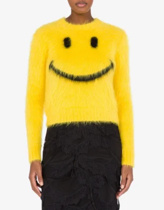 Sweter z czesanej moheru Smiley