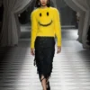 Sweter z czesanej moheru Smiley Sweter z czesanej moheru Smiley