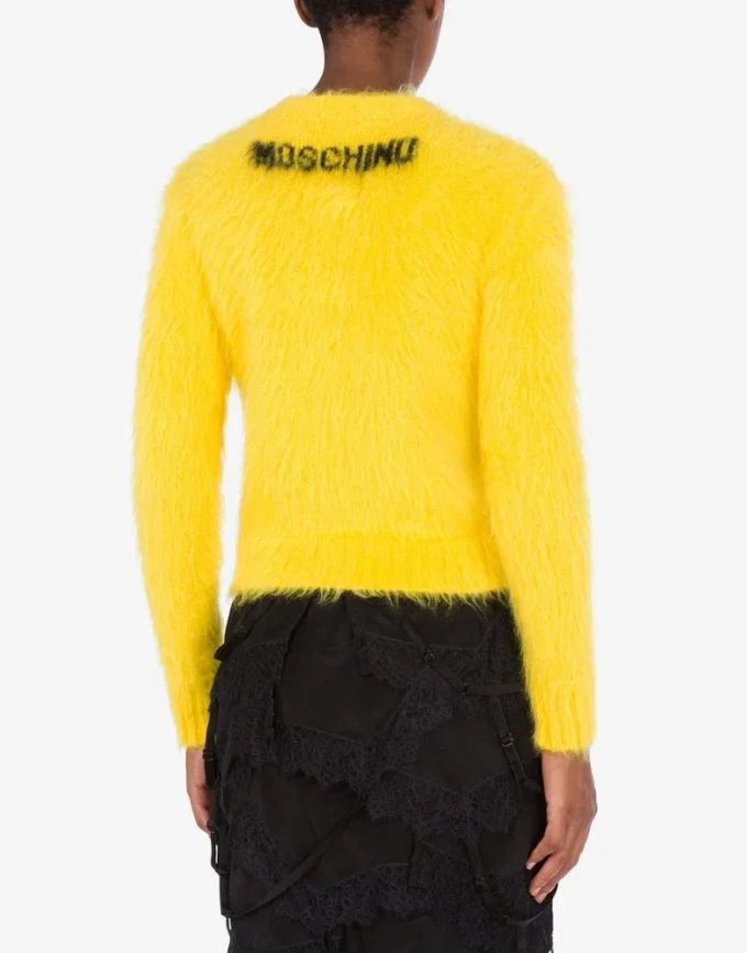 Sweter z czesanej moheru Smiley Sweter z czesanej moheru Smiley