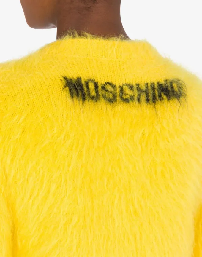 Sweter z czesanej moheru Smiley Sweter z czesanej moheru Smiley