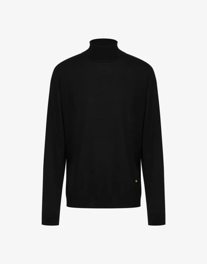 Sweter z golfem z mieszanki wełny Golden M