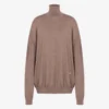 Sweter z golfem z wełny Golden M Sweter z golfem z wełny Golden M