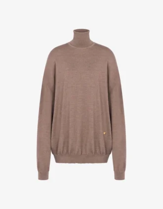 Sweter z golfem z wełny Golden M Sweter z golfem z wełny Golden M