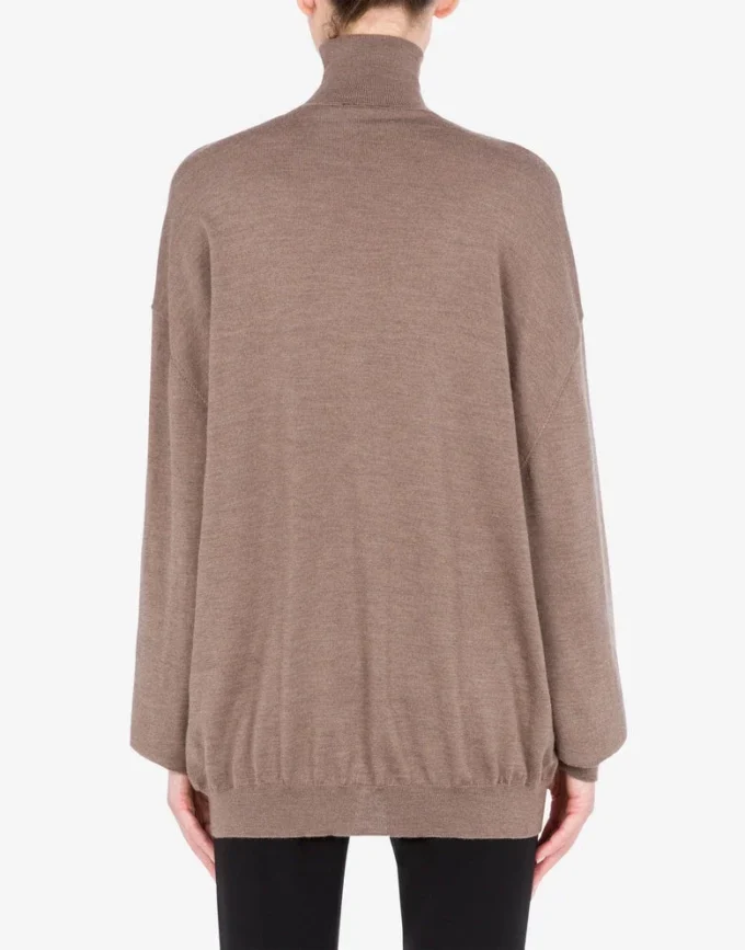 Sweter z golfem z wełny Golden M Sweter z golfem z wełny Golden M
