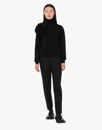 Sweter z golfem z wełny merynosowej Sweter z golfem z wełny merynosowej