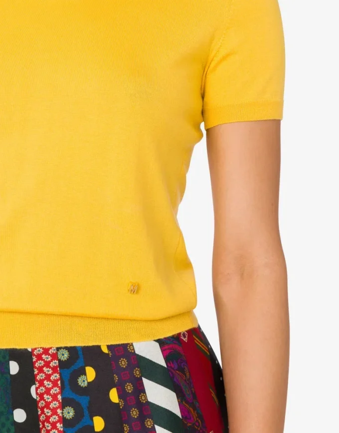 Sweter z mieszanki wełny Golden M