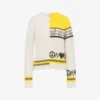 Sweter z mieszanki wełny intarsja Sweter z mieszanki wełny intarsja