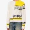 Sweter z mieszanki wełny intarsja Sweter z mieszanki wełny intarsja