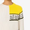 Sweter z mieszanki wełny intarsja Sweter z mieszanki wełny intarsja