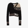 Sweter z mieszanki wełny intarsja Sweter z mieszanki wełny intarsja