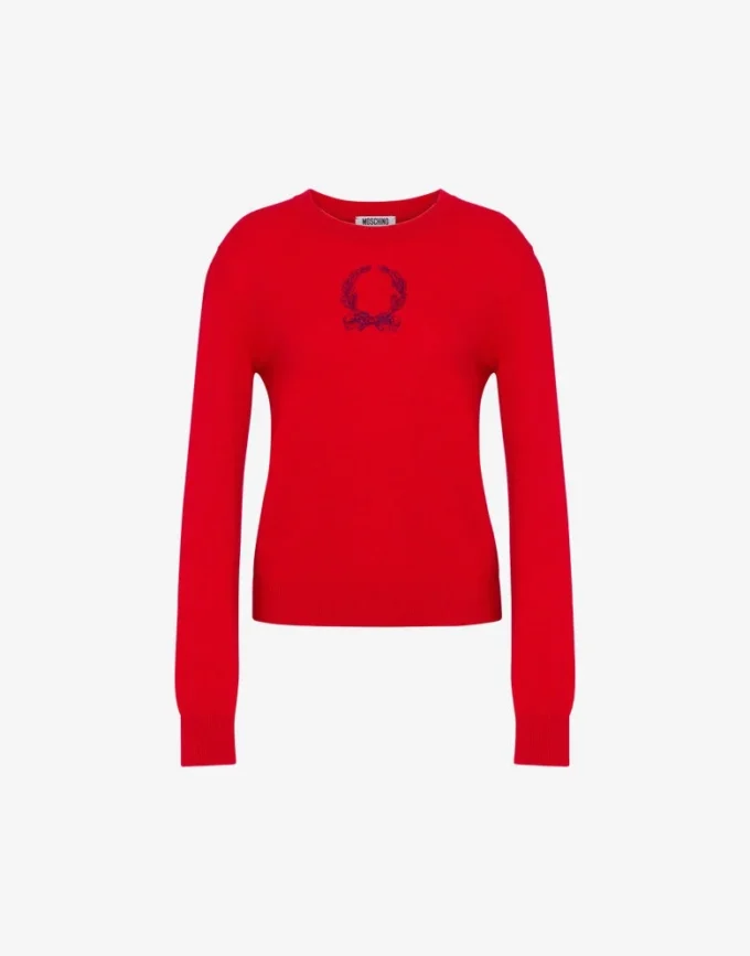 Sweter z mieszanki wełny Laurel Crown Sweter z mieszanki wełny Laurel Crown