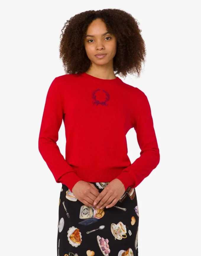 Sweter z mieszanki wełny Laurel Crown Sweter z mieszanki wełny Laurel Crown