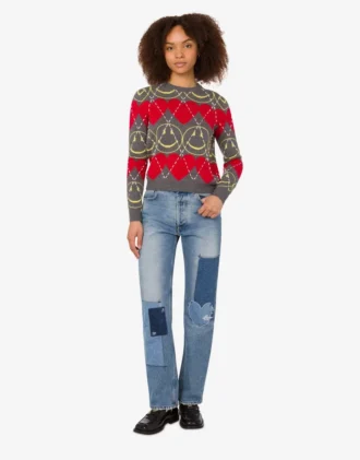 Sweter z mieszanki wełny Smiley®