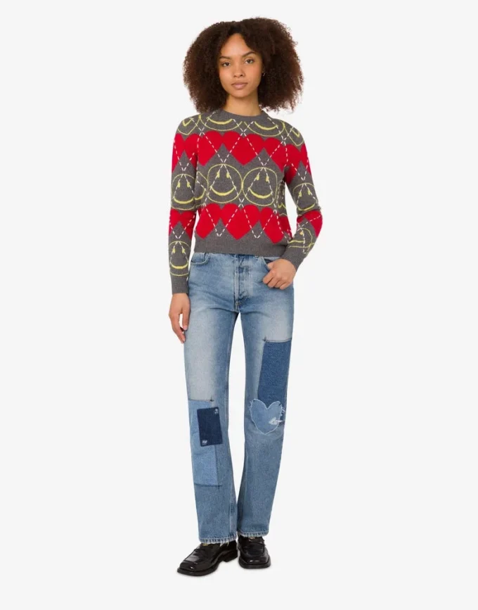 Sweter z mieszanki wełny Smiley®