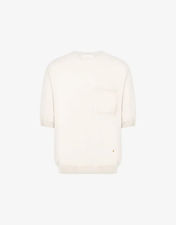 Sweter z wełny i jedwabiu Golden M Sweter z wełny i jedwabiu Golden M