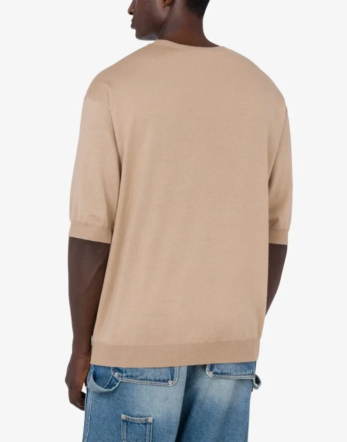 Sweter z wełny i jedwabiu Golden M Sweter z wełny i jedwabiu Golden M