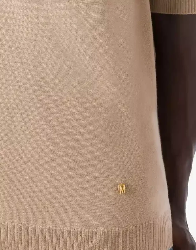 Sweter z wełny i jedwabiu Golden M Sweter z wełny i jedwabiu Golden M