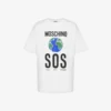 T-shirt z dzianiny z bawełny organicznej z nadrukiem