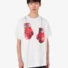 T-shirt z dzianiny z bawełny organicznej z nadrukiem
