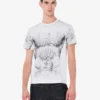 T-shirt z dzianiny z bawełny organicznej z nadrukiem