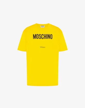 T-shirt z dzianiny z bawełny organicznej z nadrukiem