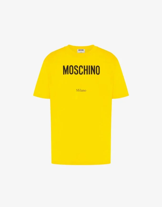 T-shirt z dzianiny z bawełny organicznej z nadrukiem