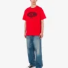 T-shirt z dzianiny z bawełny organicznej z nadrukiem
