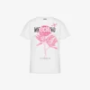 T-shirt z dzianiny z bawełny organicznej z nadrukiem
