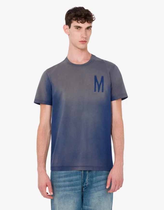 T-shirt z dzianiny z bawełny organicznej z nadrukiem
