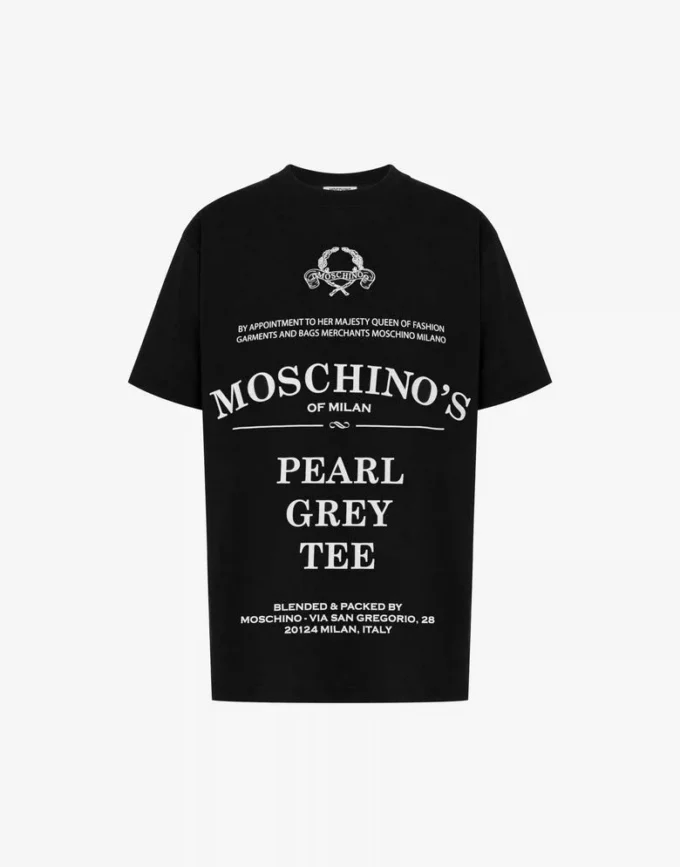 T-shirt z dzianiny z bawełny organicznej z nadrukiem T-shirt z dzianiny z bawełny organicznej z nadrukiem
