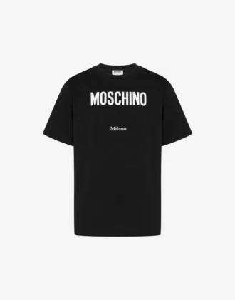 T-shirt z dzianiny z bawełny organicznej z nadrukiem