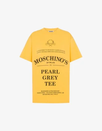 T-shirt z dzianiny z bawełny organicznej z nadrukiem