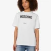 T-shirt z dzianiny z bawełny organicznej z nadrukiem